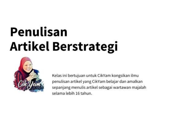 kelas tulis artikel